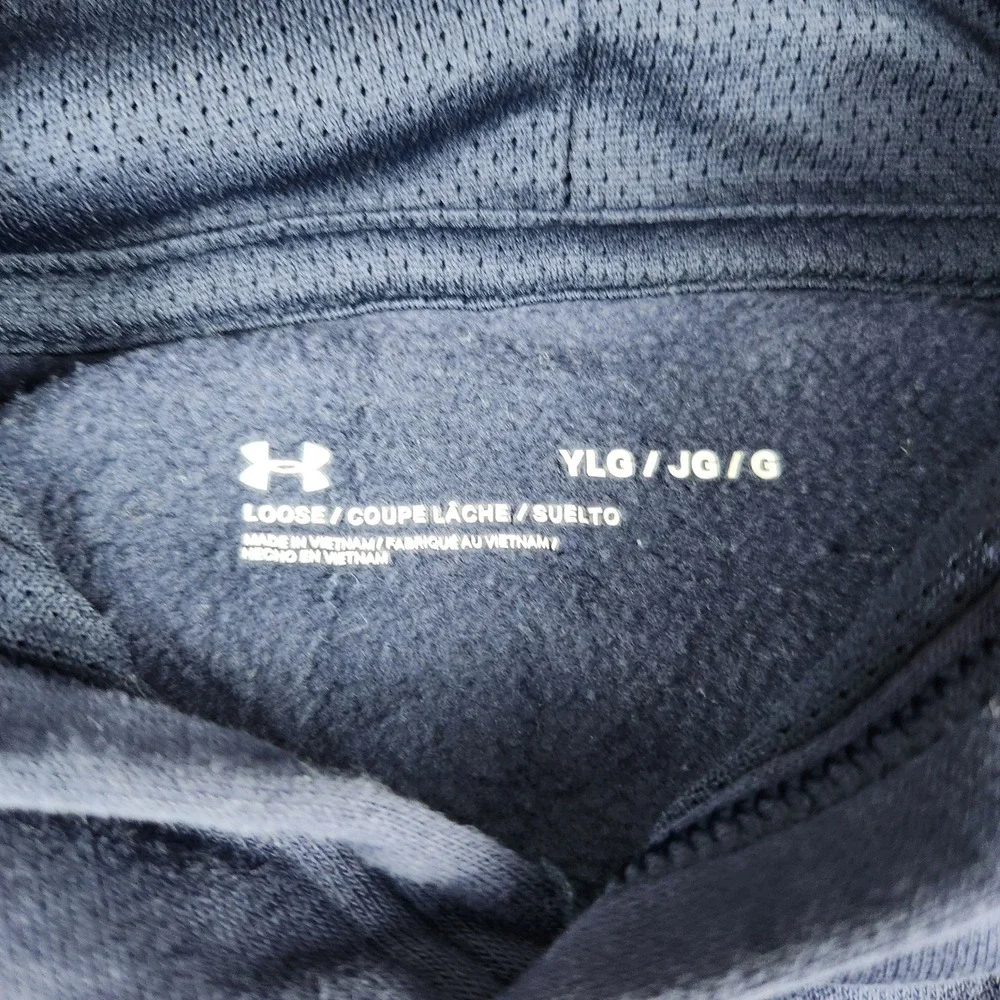 Under Armour Hoodie Youth Large Blue Sluggers‎ 99 Baseball Athletic Pullover